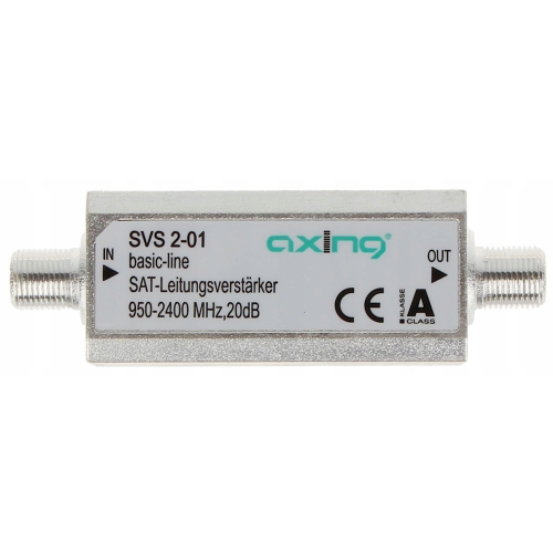 Wzmacniacz sygnału satelitarnego AXING SVS 2-01 20 dB 950-2400 MHZ
