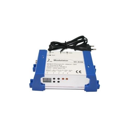 PROFESJONALNY Modulator TV-SAT sygnału AV do RF GC-AV02 SAT DIGITAL AUDIO