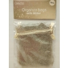 Woreczki z organzy Hobby Flora Organza Brokat brokatowe Srebrne 5 sztuk set
