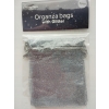 Woreczki z organzy Hobby Flora Organza Brokat brokatowe Srebrne 5 sztuk set