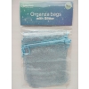 Woreczki z organzy Hobby Flora Organza Brokat brokatowe Srebrne 5 sztuk set