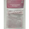Woreczki z organzy Hobby Flora Organza Brokat brokatowe Srebrne 5 sztuk set