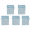 Woreczki z organzy Hobby Flora Organza Brokat brokatowe Błękitne 5 szt. set