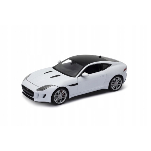 Welly Jaguar F-Type Coupe Biały 1:34 Metalowy MODEL POJAZDU KOLEKCJONERSKI
