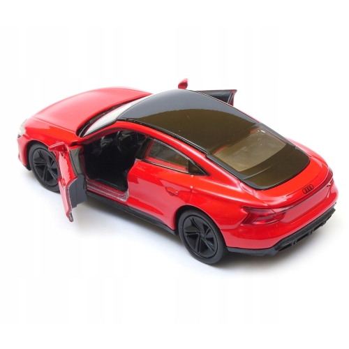 Audi e-tron GT METALOWY MODEL POJAZDU KOLEKCJONERSKI 1:34 Welly CZERWONY