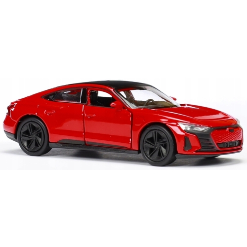 Audi e-tron GT METALOWY MODEL POJAZDU KOLEKCJONERSKI 1:34 Welly CZERWONY