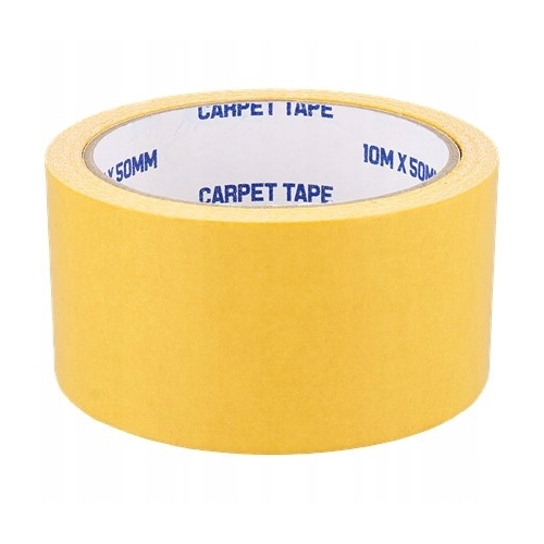TAŚMA Dywanowa do WYKŁADZIN DYWANÓW 2 stronna 50mm x 10mb MOCNA CARPET TAPE