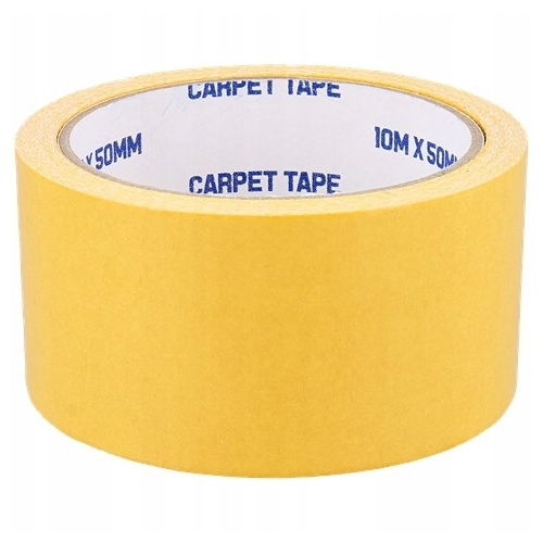 TAŚMA Dywanowa do WYKŁADZIN DYWANÓW 2 stronna 50mm x 10mb MOCNA CARPET TAPE