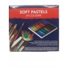 Kredki pastelowe Van Bleiswijck 24 szt miękkie pastele multikolor organizer