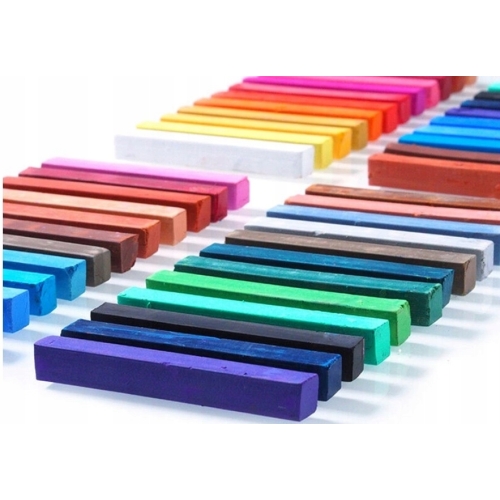 Kredki pastelowe Van Bleiswijck 24 szt miękkie pastele multikolor organizer