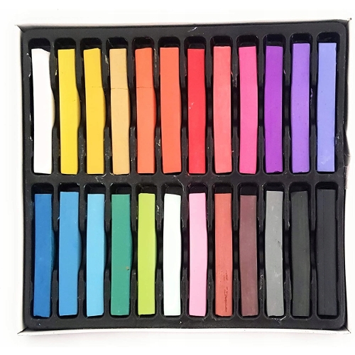 Kredki pastelowe Van Bleiswijck 24 szt miękkie pastele multikolor organizer