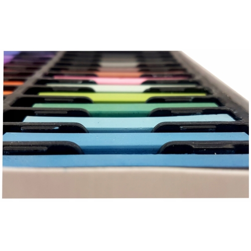 Kredki pastelowe Van Bleiswijck 24 szt miękkie pastele multikolor organizer