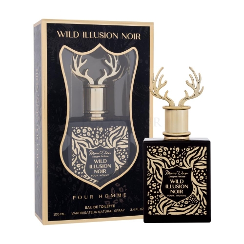 WODA TOALETOWA ROGI ŁOSIA MARC DION WILD ILLUSION NOIR POUR HOMME 100 ML