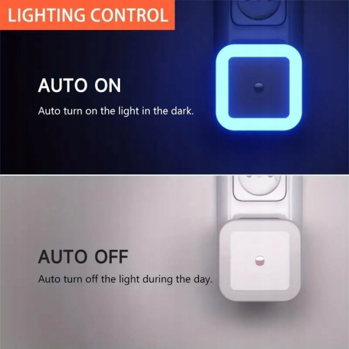 Lampka Nocna SIECIOWA LED Do Sypialni z Czujnikiem sterowania świecenia