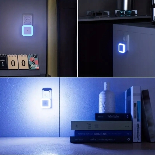 Lampka Nocna SIECIOWA LED Do Sypialni z Czujnikiem sterowania świecenia