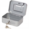 Metalowa kasetka Skarbonka Sejf na klucz Money BOX wym 8,5 x 11,5 x 5,5 cm