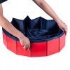 Basen rozporowy okrągły dla psa kota DOG POOL 80 x 30 cm Mocny Czerwony