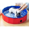 Basen rozporowy okrągły dla psa kota DOG POOL 80 x 30 cm Mocny Czerwony