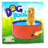 Basen rozporowy okrągły dla psa kota DOG POOL 80 x 30 cm Mocny Czerwony