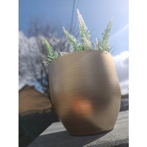DONICZKA OSŁONKA OKRĄGŁA METALOWA POPIEL ŻEBROWANA PODWIESZANA 16x14,5 CM