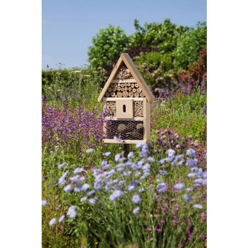 DOMEK hotel BUDKA LĘGOW DLA OWADÓW MOTYLI Z NATURALNEGO DREWNA DUŻY Z KORĄ