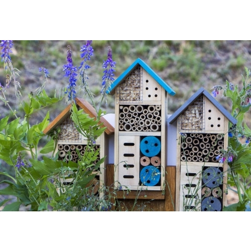 DOMEK hotel BUDKA LĘGOW DLA OWADÓW MOTYLI Z NATURALNEGO DREWNA DUŻY Z KORĄ