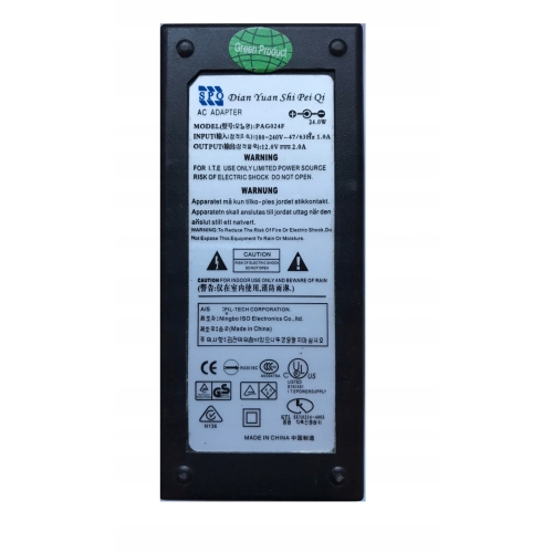 ORYGINALNY ZASILACZ DREAMBOX 500/600 PAG024F LED TV FREEBOX V5 HD 12V 2A