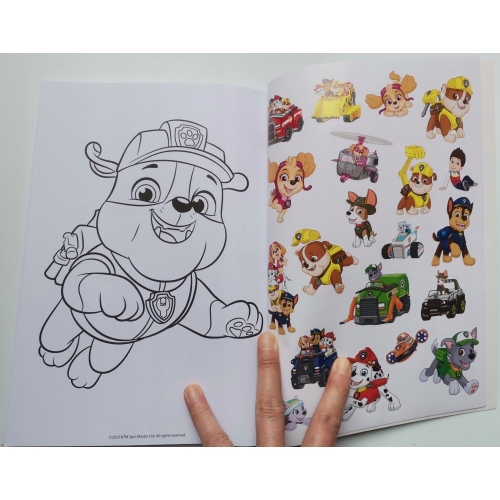 Kolorowanka malowanka Psi Patrol PAW PATROL NICKELODEON 128 str Naklejki C