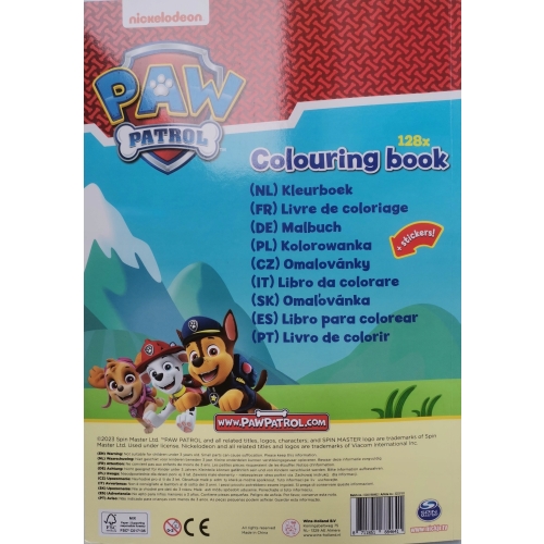 Kolorowanka malowanka Psi Patrol PAW PATROL NICKELODEON 128 str Naklejki C