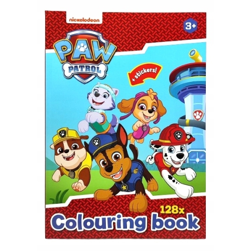 Kolorowanka malowanka Psi Patrol PAW PATROL NICKELODEON 128 str Naklejki C