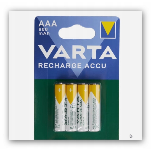Akumulator niklowo-metalowo-wodorkowy (NiMH) Varta AAA (R3) 800 mAh 4 szt.