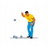 Kule do Gry BOULE PETANQUE BULE petanka 6 metalowych kul zestaw na piknik