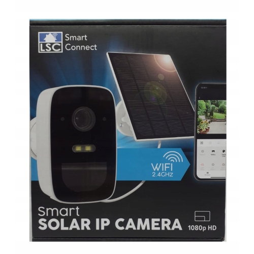 KAMERA ZEWNĘTRZNA SOLARNA AKUMULATOROWA WIFI KOLOROWA 1080 SMART LSC IP65