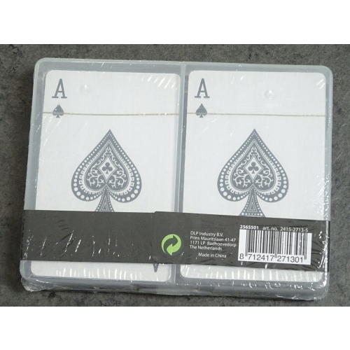 Karty do gry plastikowe w etui 2 talie w pudełku poker remik pasjans tysiąc