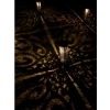 LAMPY SOLARNE OGRODOWE WBIJANE W ZETAWIE 4 SZTUKI CZARNE ORIENTALNY WZÓR 01