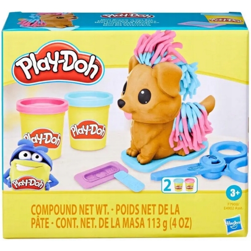 Play-doh CiastolinaMini Psi Fryzjer Hasbro nożyczki plasterek piesek F7908