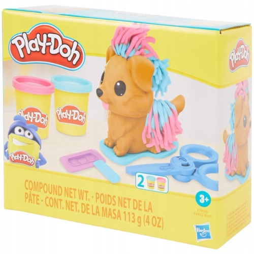 Play-doh CiastolinaMini Psi Fryzjer Hasbro nożyczki plasterek piesek F7908