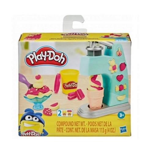 PLAY-DOH CIASTOLINA Z MASZYNĄ DO LODÓW DLA DZIECI ZESTAW E9368 LODZIARNIA