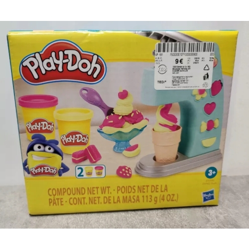 PLAY-DOH CIASTOLINA Z MASZYNĄ DO LODÓW DLA DZIECI ZESTAW E9368 LODZIARNIA