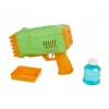 Pistolet na bańki mydlane ze światłem + płyn 100 ml 36 DYSZ ROBIĄCYCH BAŃKI
