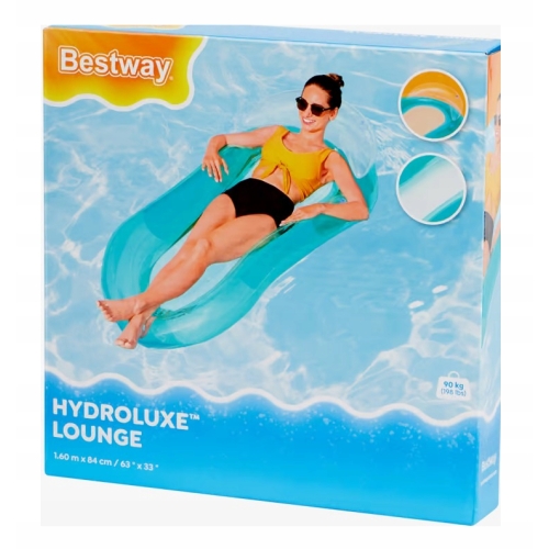 Materac Leżanka wodna Bestway lux 43103 turkusowy 160 x 84 cm z zagłówkiem