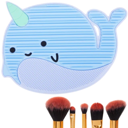 Mata do czyszczenia pędzli do makijażu antypoślizgowa silikonowa Wieloryb