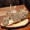 Drewniane puzzle 3D Motor American Chopper 232 Elementy Zrób to sam DIY