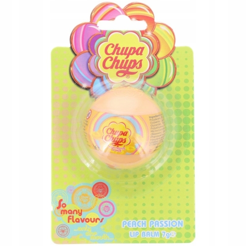 Balsam Nawilżający do Ust Kulka Chupa Chups Smak Brzoskwiniowy Lip Balm 7g