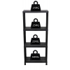 REGAŁ MAGAZYNOWY 125KG PLASTIKOWY 4 PÓŁKI WYTRZYMAŁY 60 x 30 x 138 cm
