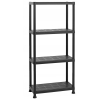 REGAŁ MAGAZYNOWY 125KG PLASTIKOWY 4 PÓŁKI WYTRZYMAŁY 60 x 30 x 138 cm