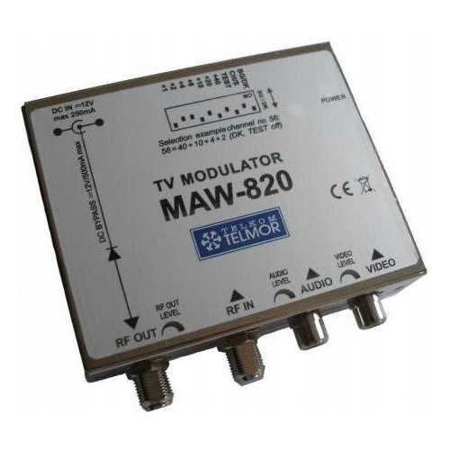 MODULATOR TV TELKOM TELMOR model MAW 820 12V 250mA