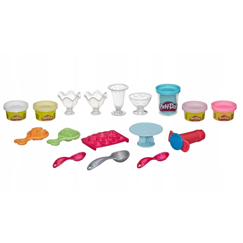 CIASTOLINA PLAY-DOH KUCHENNE KREACJE ROBIMY DESERY LODOWE LODY 5 TUB F7275