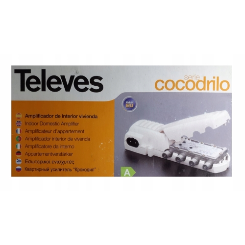 Wzmacniacz TV Antenowy DVB-T UHF VHF Televes 5519 Regulowane wzmocnienie