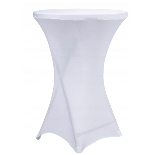 Pokrowiec ochronny na stół stolik barowy elegancki 80 cm x 110 cm BIAŁY 73